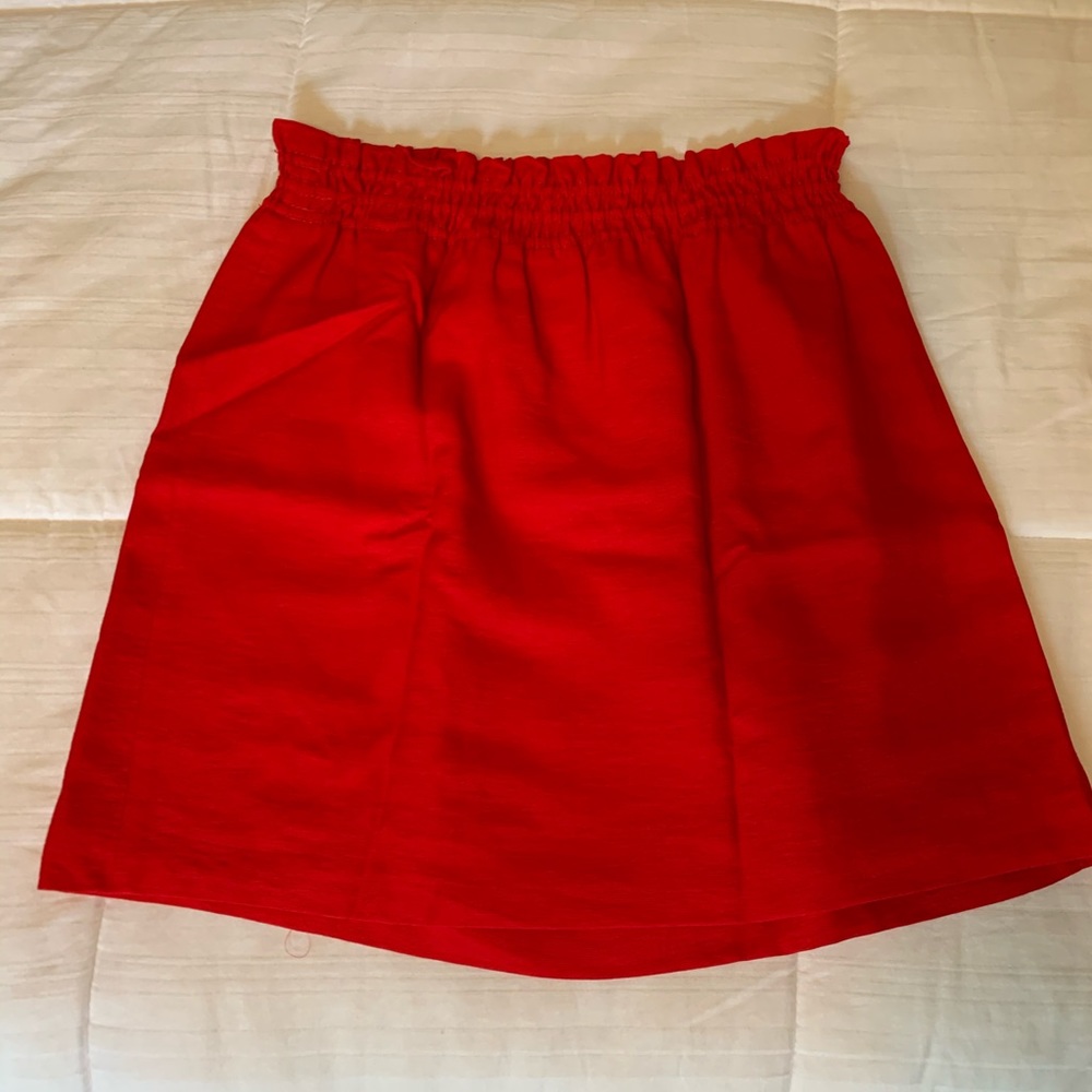 J.Crew Factory Red Mini Skirt